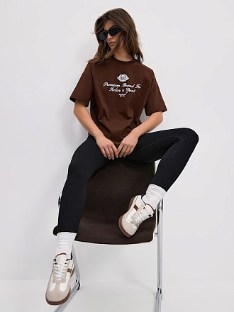 Футболка NEVERLATE NW09.1143.3 W Brown в Иркутске - купить в интернет магазине Икс Мастер