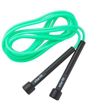 Скакалка STARFIT RP-101 ПВХ с пластиковой ручкой, зеленый 3 м в Иркутске - купить в интернет магазине Икс Мастер