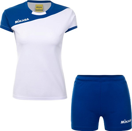 Форма волейбольная женская Mikasa MT376-018, бело/синий - купить в интернет магазине Икс Мастер 