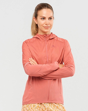 Куртка SALOMON AGILE FZ HOODIE W Brick Dust в Иркутске - купить в интернет магазине Икс Мастер