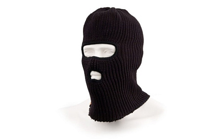 Шлем-маска TAGRIDER Expedition 3010 2 отверстия, вязан., черная в Иркутске - купить в интернет магазине Икс Мастер