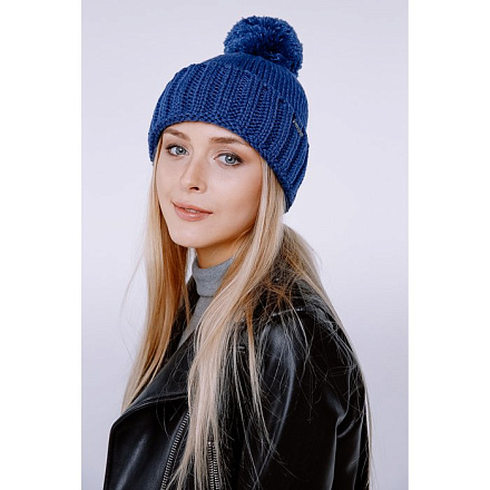 Шапка Coompol женская "МАКСИМ" 827009  джинс в Иркутске - купить в интернет магазине Икс Мастер