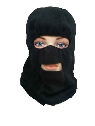 Шапка-маска флис. 2 отверстия черная 346-814 в Иркутске - купить в интернет магазине Икс Мастер