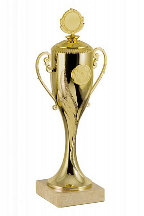 Кубок Заря 079-270 золото, высота 27см. в Иркутске - купить в интернет магазине Икс Мастер