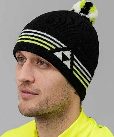 Шапка Fischer pompon черный в Иркутске - купить в интернет магазине Икс Мастер