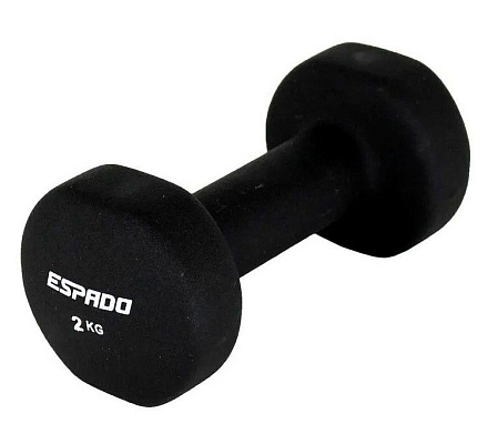 Гантель неопрен. ESPADO ES1115 2кг, черный в Иркутске - купить в интернет магазине Икс Мастер