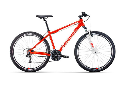 Велосипед FORWARD APACHE 17" 27.5 1.0 CLASSIC, красный/белый в Иркутске - купить в интернет магазине Икс Мастер