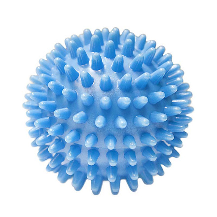 Мяч массажный BASEFIT GB-601 8 см, синий в Иркутске - купить в интернет магазине Икс Мастер