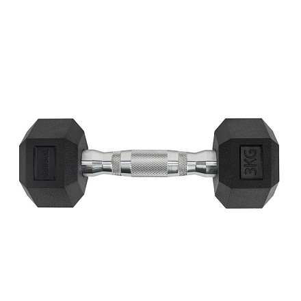 Гантель обрезин. TORRES PL51903, 3 кг, черная в Иркутске - купить в интернет магазине Икс Мастер