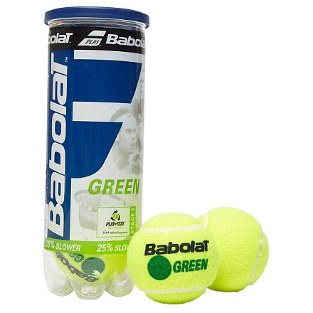 Мяч теннисный BABOLAT Green 3 шт, желт-зел в Иркутске - купить в интернет магазине Икс Мастер