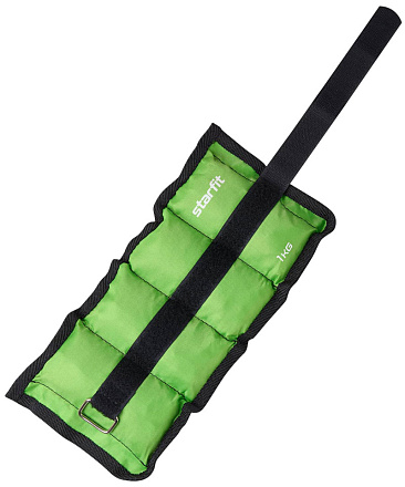 Утяжелители STARFIT WT-401 1 кг, зеленый в Иркутске - купить в интернет магазине Икс Мастер