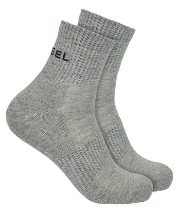Носки средние Jogel ESSENTIAL Mid Cushioned Socks, меланжевый, (2 пары) в Иркутске - купить в интернет магазине Икс Мастер