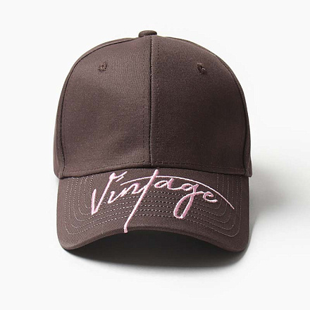 Кепка MINAKU Винтаж, коричневый, размер 56-58 в Иркутске - купить в интернет магазине Икс Мастер