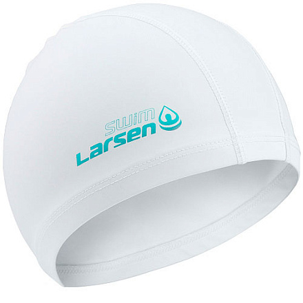 Шапочка для плавания Larsen Ultra, полиэстр, белый в Иркутске - купить с доставкой в магазине Икс-Мастер