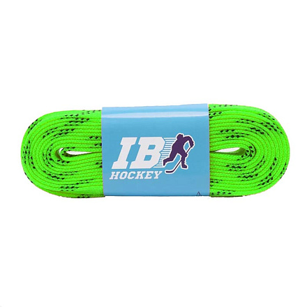 Шнурки для коньков IB Hockey с пропиткой 274см, лайм в Иркутске - купить в интернет магазине Икс Мастер
