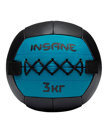 Медбол INSANE 3 кг, голубой в Иркутске - купить в интернет магазине Икс Мастер