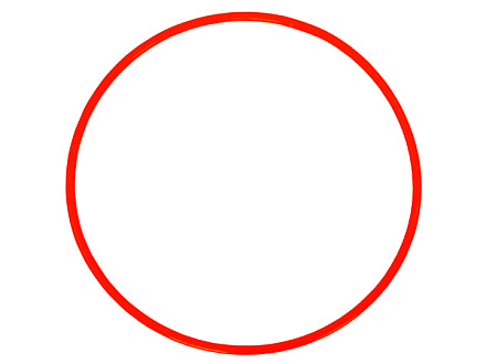 Обруч пластмассовый 90 см  в Иркутске - купить в интернет магазине Икс Мастер