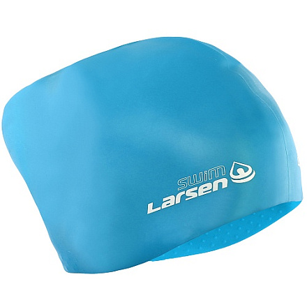 Шапочка для плавания Larsen LC-SC804 с пучком голубая в Иркутске - купить с доставкой в магазине Икс-Мастер