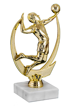 Фигура Волейбол зол.16см. с постам. в Иркутске - купить в интернет магазине Икс Мастер