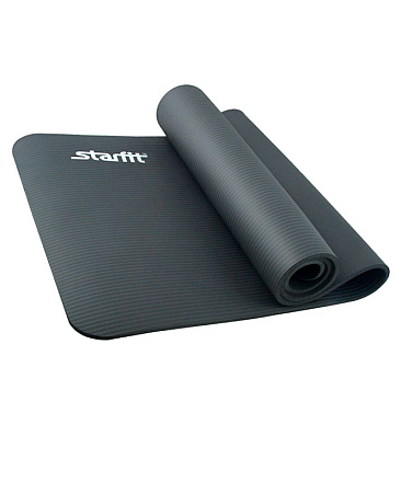 Коврик для йоги STARFIT FM-301 NBR 183x61x1,0 см, темно-серый в Иркутске - купить в интернет магазине Икс Мастер