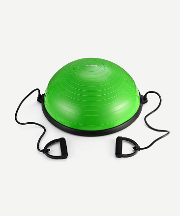 Полусфера BOSU STARFIT GB-501 с эспандерами, с насосом, зеленый в Иркутске - купить в интернет магазине Икс Мастер