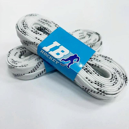 Шнурки для коньков IB Hockey с пропиткой белый 305 см в Иркутске - купить в интернет магазине Икс Мастер