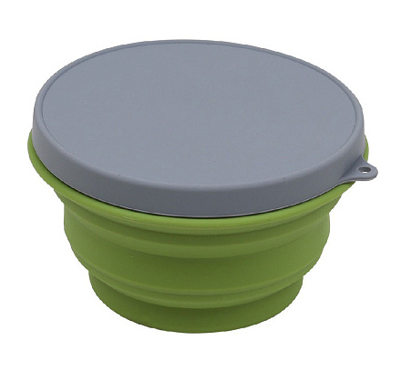Миска Track силиконовая с крышкой 1000 мл, оливковая в Иркутске - купить в интернет магазине Икс Мастер