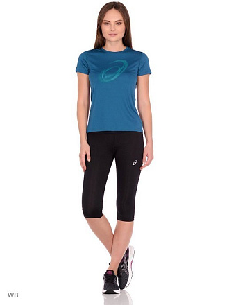 Тайтсы ASICS SILVER KNEE TIGHT W BLACK в Иркутске - купить в интернет магазине Икс Мастер