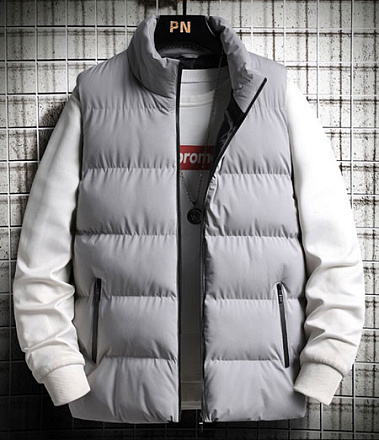 Жилет утепленный Dongguan YISI TEWEI мужской, серый в Иркутске - купить в интернет магазине Икс Мастер