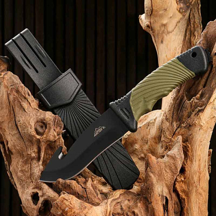 Нож тактический МАСТЕР К Альфа, 23.3 см, клинок 110 мм/3 мм, шкуросъемный, зеленый в Иркутске - купить в интернет магазине Икс Мастер
