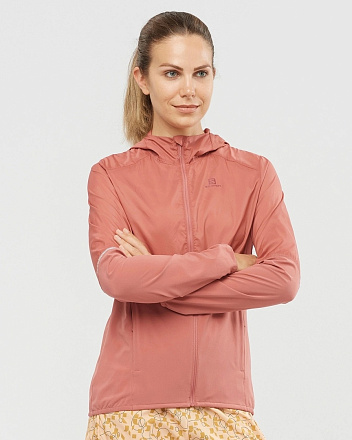 Куртка SALOMON AGILE FZ HOODIE W Brick Dust в Иркутске - купить в интернет магазине Икс Мастер