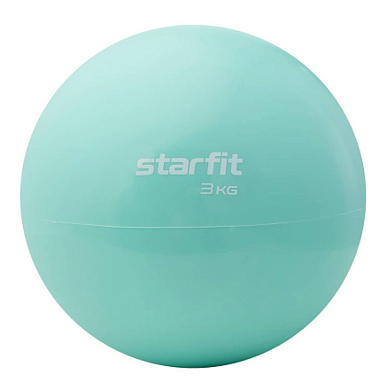 Медбол STARFIT GB-703, 3 кг, цвет мятный в Иркутске - купить в интернет магазине Икс Мастер