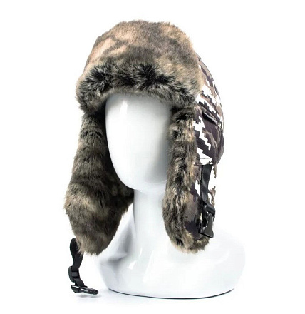 Шапка-ушанка СЛЕДОПЫТ DEFENDER мембрана, шиншилла, пиксель в Иркутске - купить в интернет магазине Икс Мастер