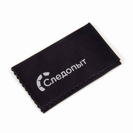 Салфетка для очков из микрофибры СЛЕДОПЫТ 15х12 см, черный в Иркутске - купить в интернет магазине Икс Мастер