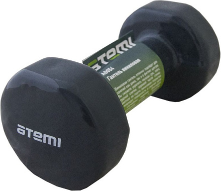Гантель виниловая Atemi AD054, 4кг в Иркутске - купить в интернет магазине Икс Мастер