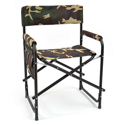 Кресло КЕДР SK-02 складное с карманом (сталь) 56x47x83 см 120 кг в Иркутске - купить в интернет магазине Икс Мастер