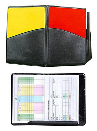 Набор карточек судейских (красная, желтая) - купить в интернет магазине Икс Мастер 