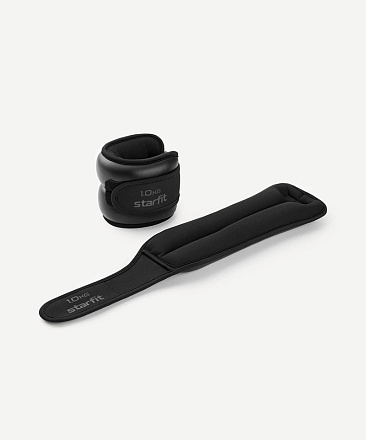 Утяжелители STARFIT WT-701 1 кг, черный в Иркутске - купить в интернет магазине Икс Мастер