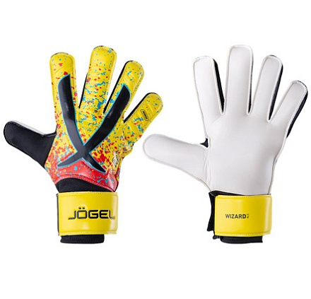 Перчатки вратарские JOGEL ONE Wizard AL3 Flat, желтый - купить в интернет магазине Икс Мастер 