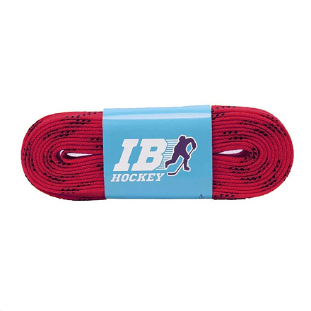 Шнурки для коньков IB Hockey с пропиткой 274см, красный в Иркутске - купить в интернет магазине Икс Мастер