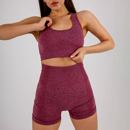 Топ SL Russian Brand женский спортивный, push-up, розовый в Иркутске - купить в интернет магазине Икс Мастер