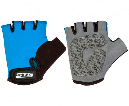 Велоперчатки STG kids 819 cиние Х87905  в Иркутске - купить в интернет магазине Икс Мастер