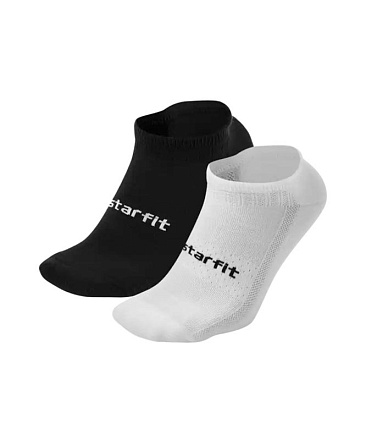 Носки STARFIT Cool, черн/бел (2 пары) в Иркутске - купить в интернет магазине Икс Мастер