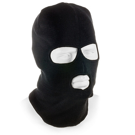Шлем-маска TAGRIDER Expedition 3016 3 отверстия, вязан., облегченная, черная в Иркутске - купить в интернет магазине Икс Мастер
