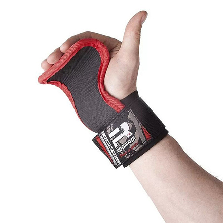 Накладки гимнастические Альфа Каприз RWS-410 Black/Red в Иркутске - купить в интернет магазине Икс Мастер