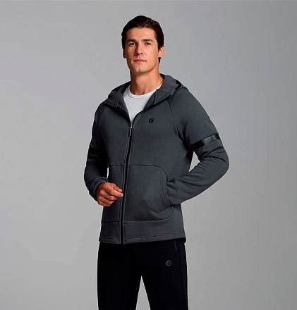 Толстовка RED-N-ROCK'S 12M-1463 мужская Grey в Иркутске - купить в интернет магазине Икс Мастер