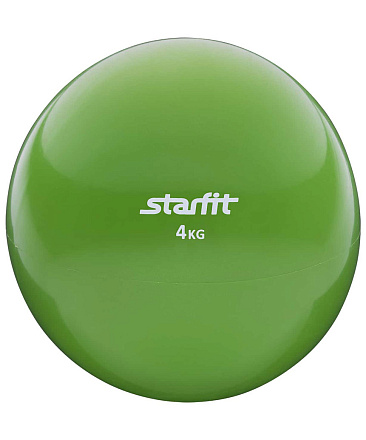 Медбол STARFIT GB-703, 4 кг, цвет зеленый в Иркутске - купить в интернет магазине Икс Мастер