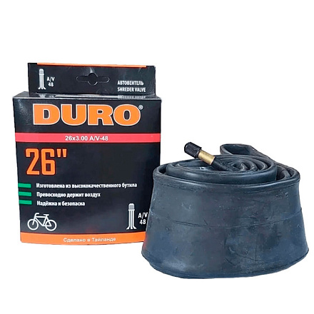 Велокамера 26" DURO 26х3,00 A/V/-48 в Иркутске - купить в интернет магазине Икс Мастер