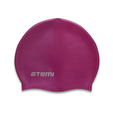 Шапочка для плавания Atemi, силикон, вишневая, SC104 в Иркутске - купить с доставкой в магазине Икс-Мастер