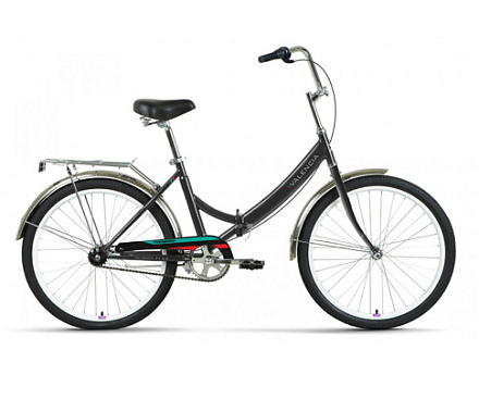 Велосипед FORWARD VALENCIA 16" 24 3.0, черный/красный в Иркутске - купить в интернет магазине Икс Мастер